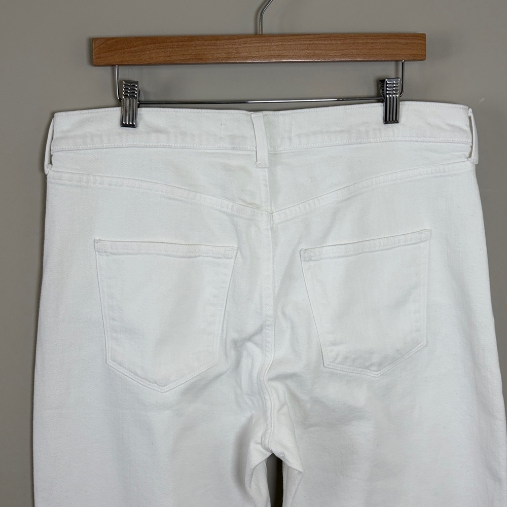 AYR The Beat Barrel Leg Ankle Jean White High Rise Ankle Relaxed Sz 34 - Picture 7 of 16